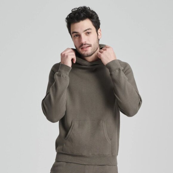 Naadam Men's Cotton Cashmere Hoodie - Picture 1 of 12